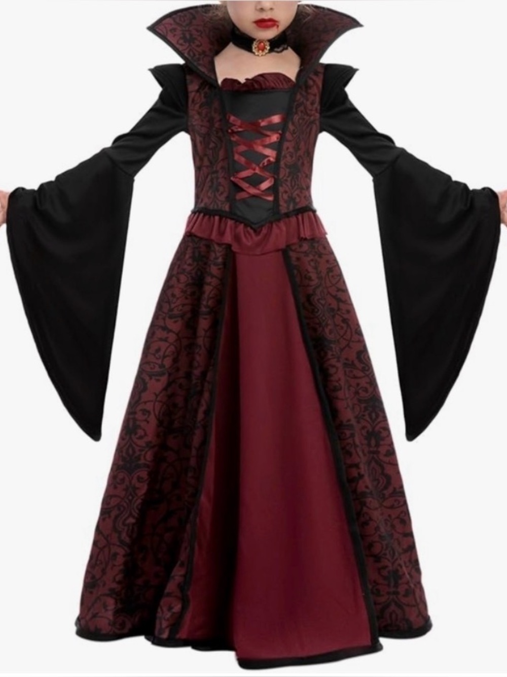 Spooktacular Creations Royal gothic queen vampire Halloween costume girl L 10-12